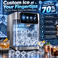 🥃💎 Smart Clear Ice Maker – Cube, Sphere, Diamond & Stick Ice for Home Bars ✨