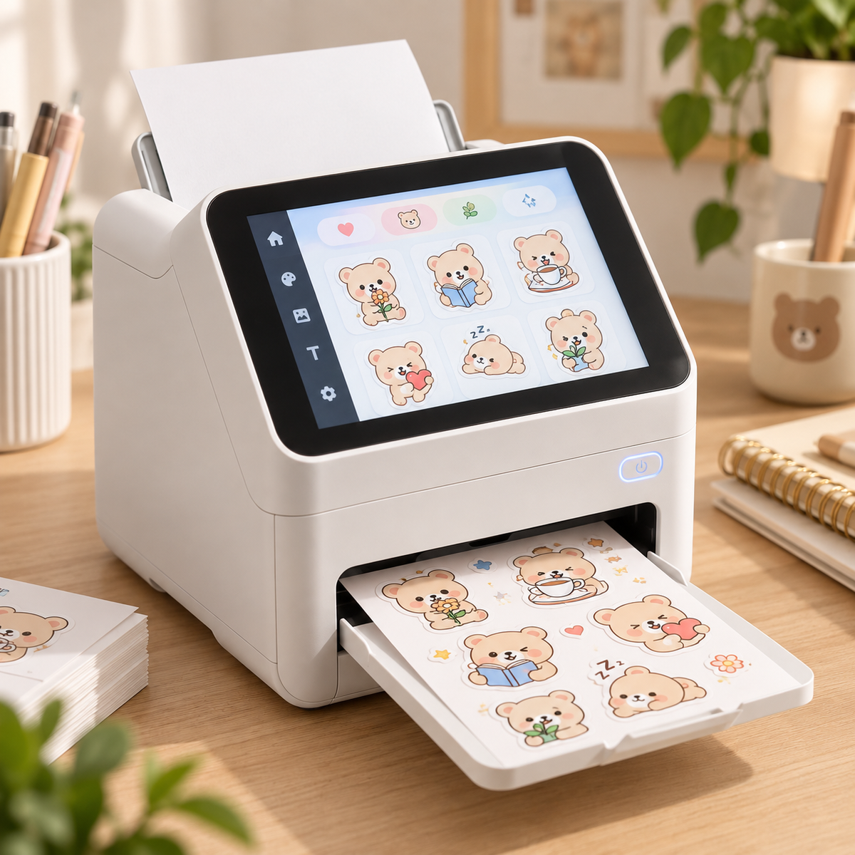 📸🖨️ AI Smart Photo Sticker Printer – Upload, Auto Edit, Print & Kiss-Cut Custom Stickers ✨
