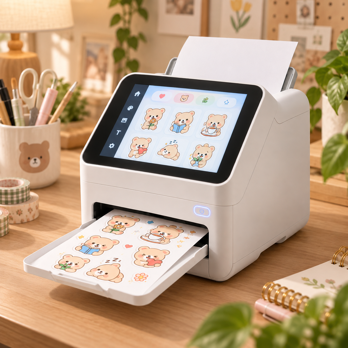 📸🖨️ AI Smart Photo Sticker Printer – Upload, Auto Edit, Print & Kiss-Cut Custom Stickers ✨