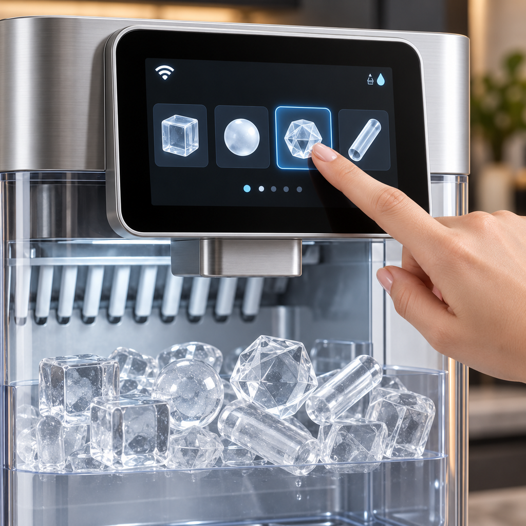 🥃💎 Smart Clear Ice Maker – Cube, Sphere, Diamond & Stick Ice for Home Bars ✨