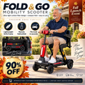♿🪶 Ultra-Light Carbon-Fiber Auto-Folding Mobility Scooter – Remote Fold, 4-Wheel Stability & Removable Battery 🚙✨