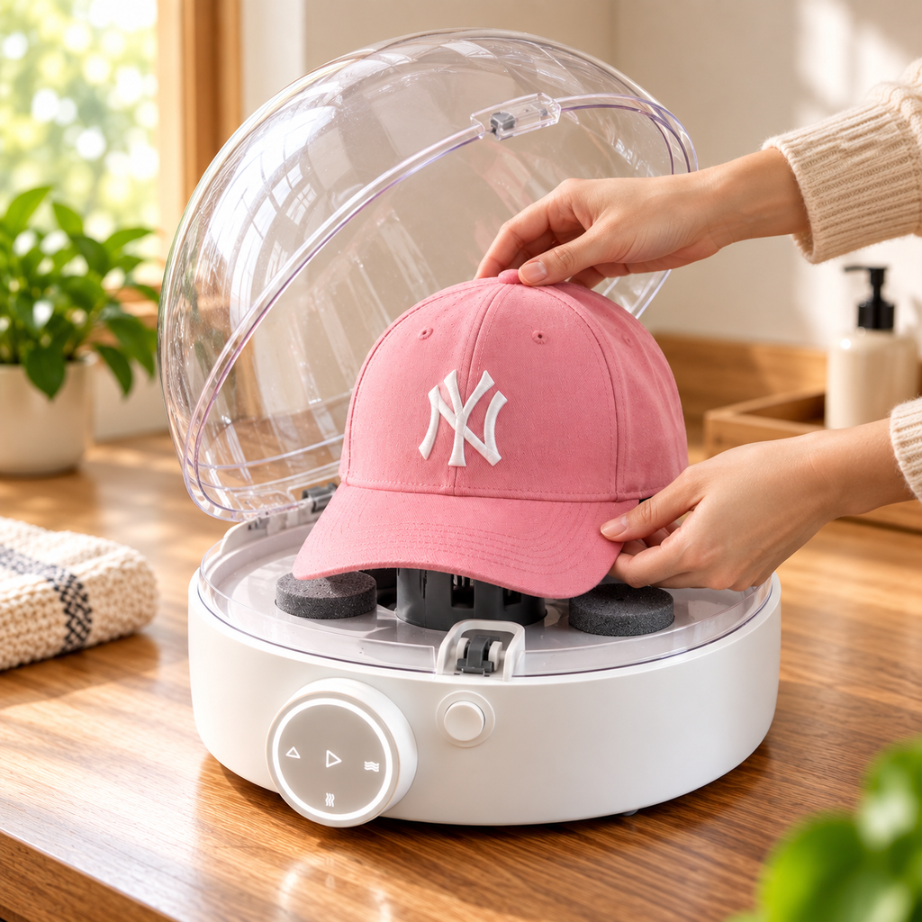 🧢 Smart Hat Washer – Deep Clean & Shape Care Machine