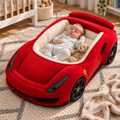 🏎️ Luxury Car-Shaped Baby Lounger Bed ✨ Plush Nursery Nest for Cozy Rest & Play
