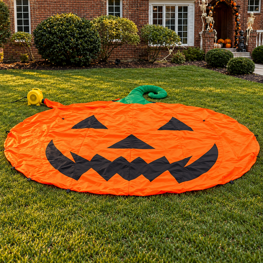 👻 19.7FT Giant Jack-O’-Lantern Inflatable – Oversized Halloween Yard Decoration🎃