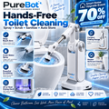 🏠✨ Automatic Smart Bathroom Cleaning Robot – Deep-Reach Toilet Scrubber with Auto Storage 🤖